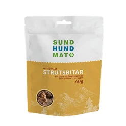Sund Hundmat Frystorkade Strutsbitar 60g