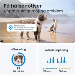 Tractive GPS & Health Tracker för Hundar Svart