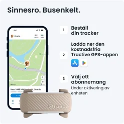 Tractive GPS & Health Tracker för Hundar Brun