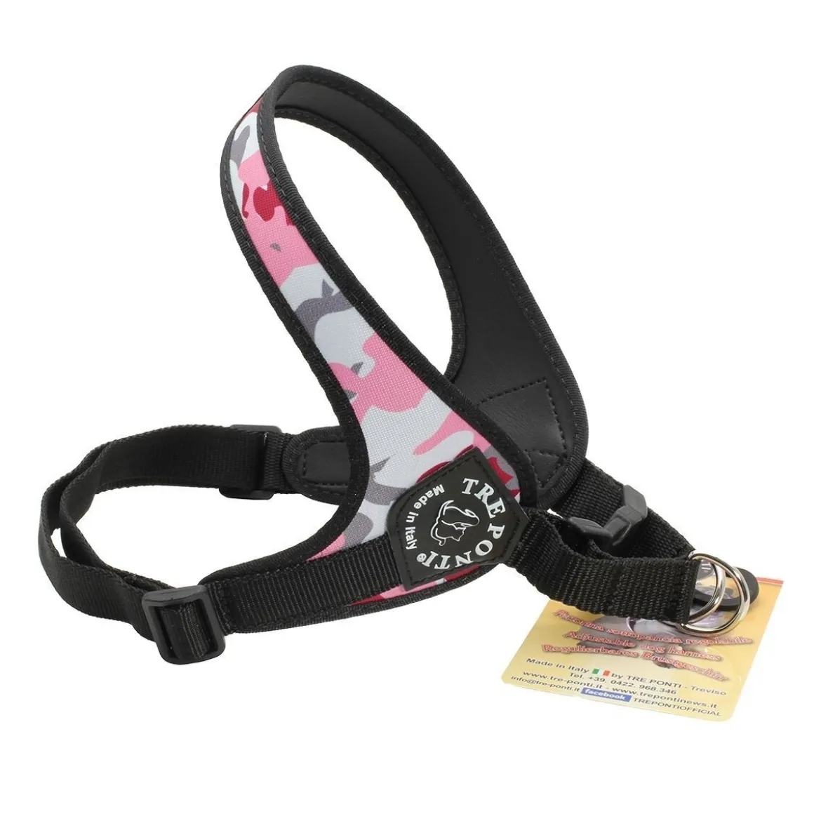 Treponti Justerbar Hundsele, spänne rs/camo