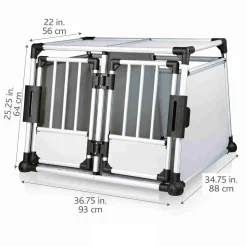 Trixie Bilbur Dubbel Aluminium 93x88x69 cm