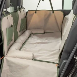Trixie Bilskydd till Hund med Vändbar Filt Grön/Beige