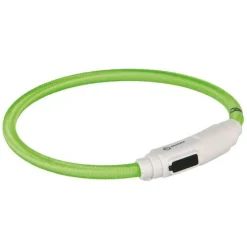 Trixie LED-halsband med USB Grön