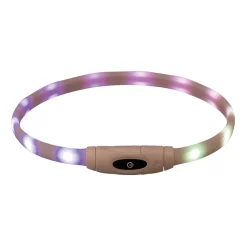 Trixie LED-halsband Vit 65 cm