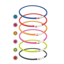 Trixie LED Lysande Hundhalsband med USB 70 cm