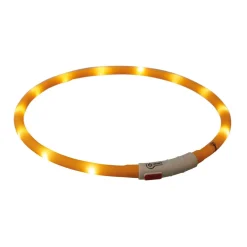 Trixie LED Lysande Hundhalsband med USB 70 cm