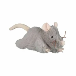 Trixie Leksaksmus Grå med kattmynta 15 cm