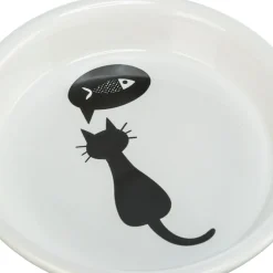 Trixie Matskål i Keramik Katt & Fisk Vit 250 ml