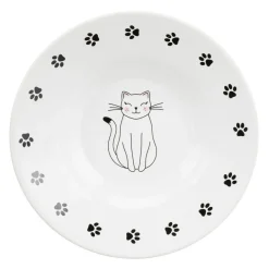 Trixie Matskål i Keramik Katt & Tassar Vit 200 ml