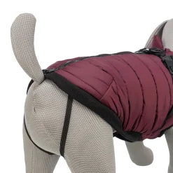 Trixie Pirou Teddy Hundtäcke med Sele Vinröd