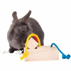 Trixie Snack Cube Leksak till gnagare & fågel i trä 16×6×7 cm