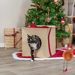 Trixie Xmas Hundkoja/Kattkoja Julklapp i Filt