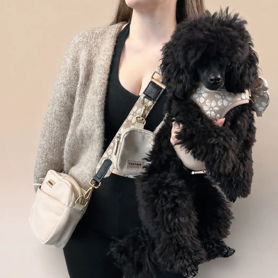 Trufois Hundpromenadväska Beige