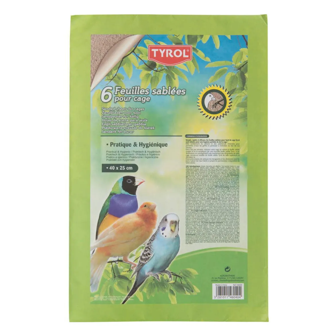 Tyrol Sand Ark Medium 40x25 cm 6-pack