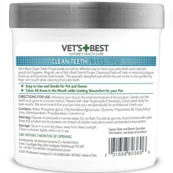 Vet’s Best Clean Teeth Finger Pads 50-pack