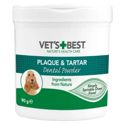 Vet's Best Dog Plack- och tandstenspulver 90 g