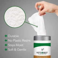 Vet's Best Natural Flea & Tick Våtservetter 50-pack