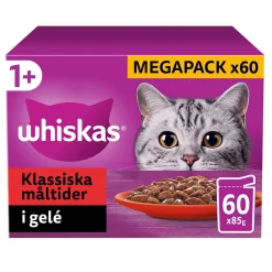 Whiskas Klassiska Måltider i Gelé 60x85 g