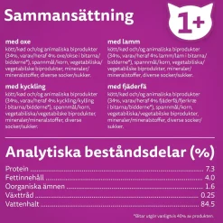Whiskas 1+ Oxe, Lamm och Kyckling i Sås 40x85 g