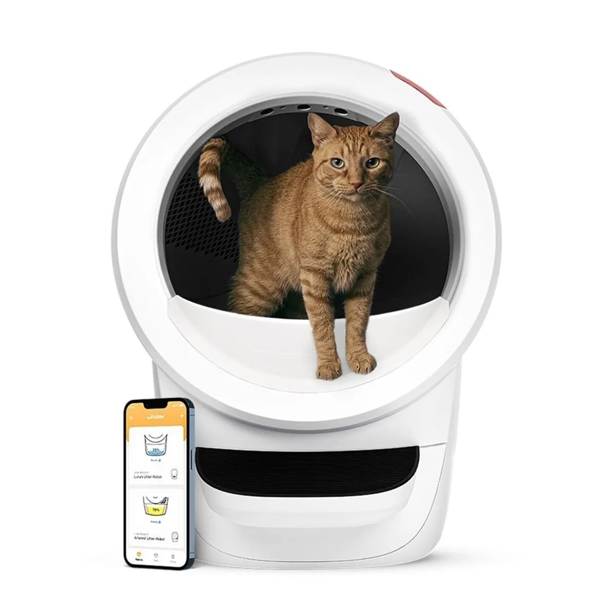 Whisker Litter-Robot 4 Självrengörande Kattlåda Vit