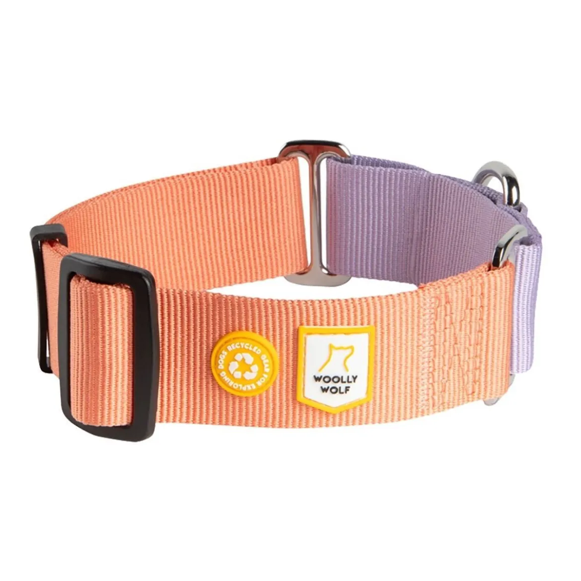 Woolly Wolf Color Block Hundhalsband Halvstryp Rosa