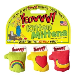 Yeowww Kattmynta Kitten Mittens 3-pack