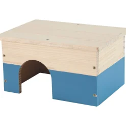 Zolux Nlife Marsvinshus i Trä Blå 30 x 21,2 cm